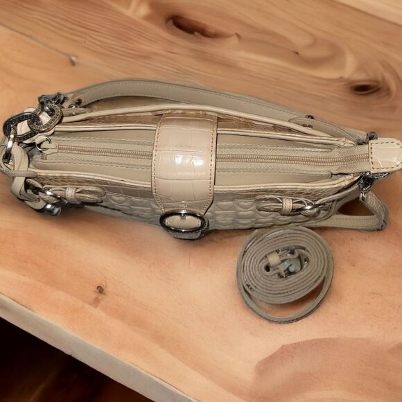 Brighton Trixie Handbag Quilted Hearts Leather Shoulder Crossbody Purse - Picture 8 of 15